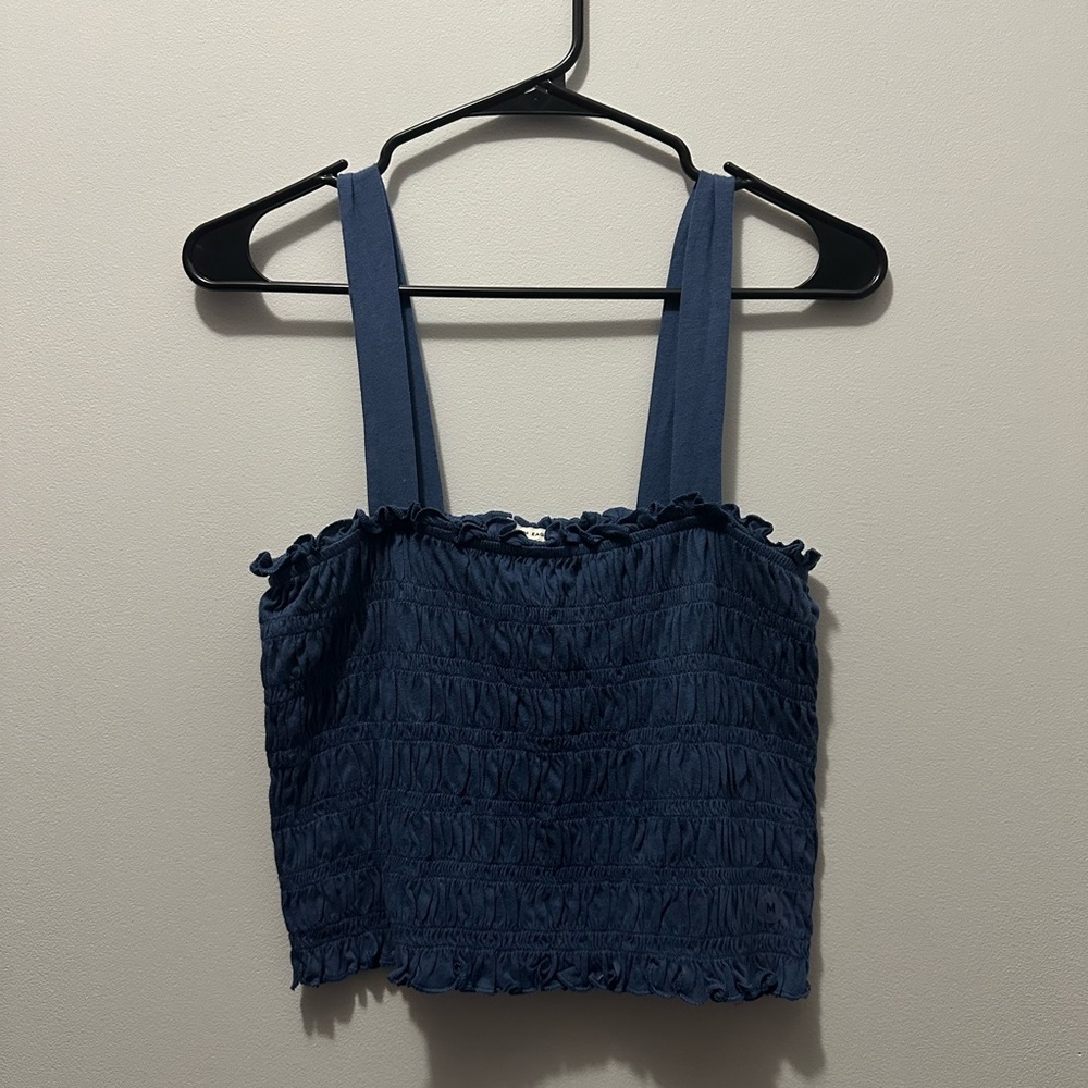 American Eagle Tank Top - Navy Blue - Size: Medium